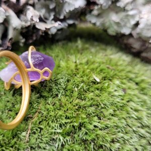 Bague Pierre Naturelle Améthyste